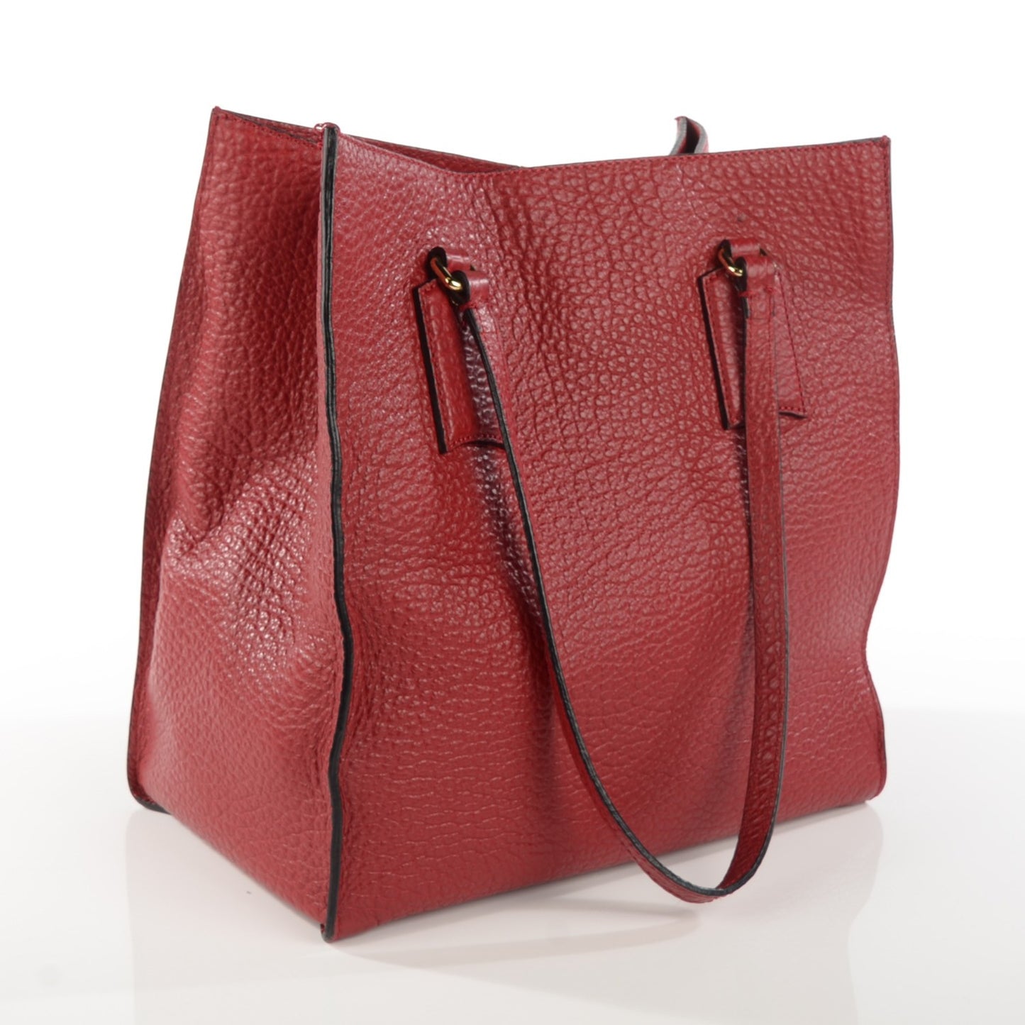 Heritage Grain Medium Woodbury Tote Military Red