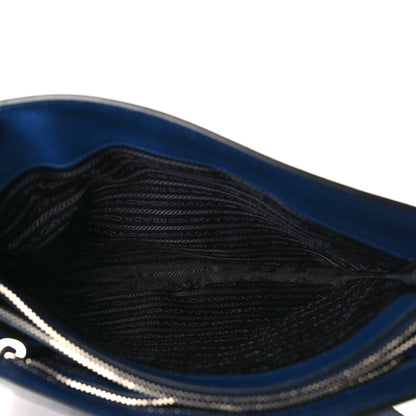 Prada Saffiano Cuir Flat Messenger Bag Bluette 5 of 8
