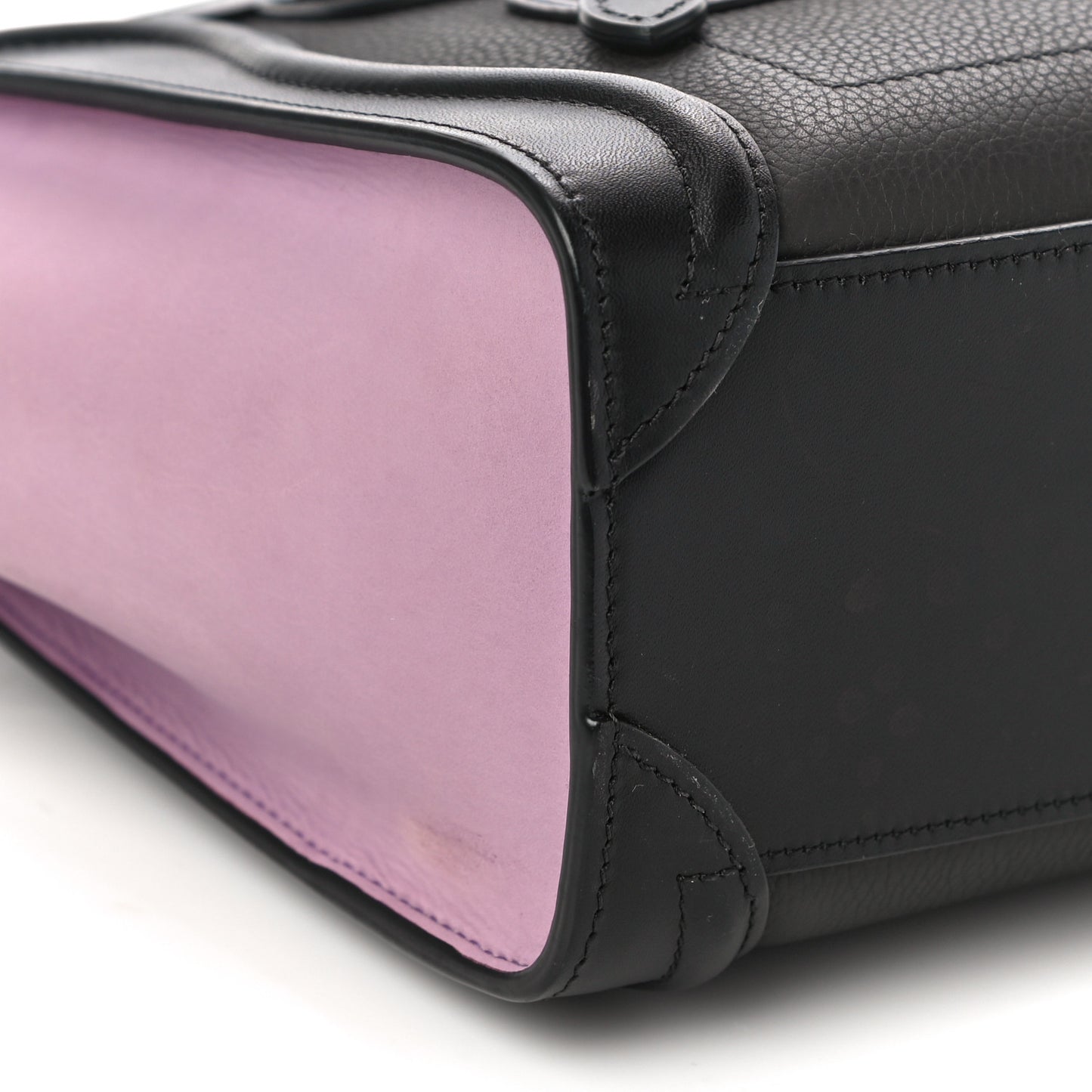 Smooth Drummed Calfskin Tri-color Nano Luggage Anthracite