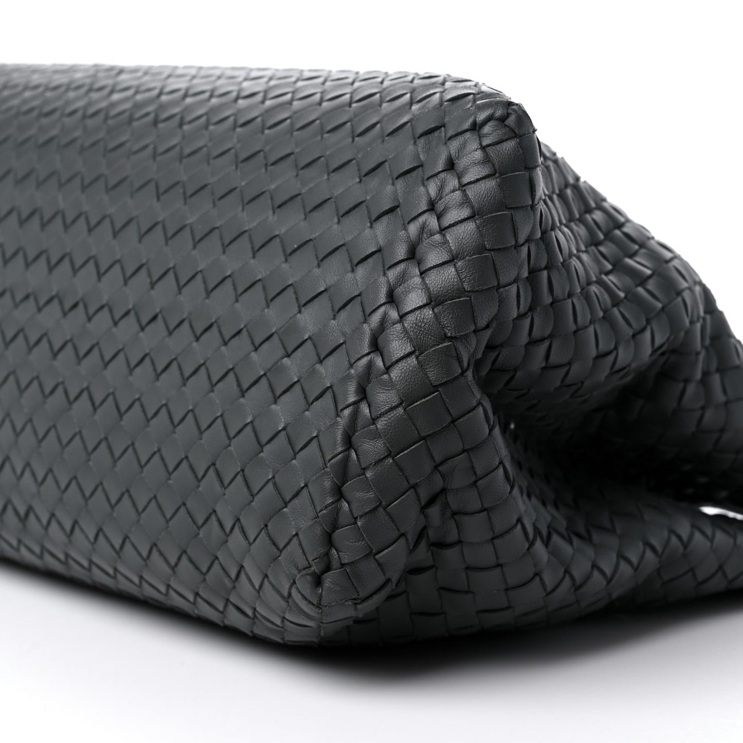 Nappa Intrecciato Large Classic Chain Strap Tote Grey