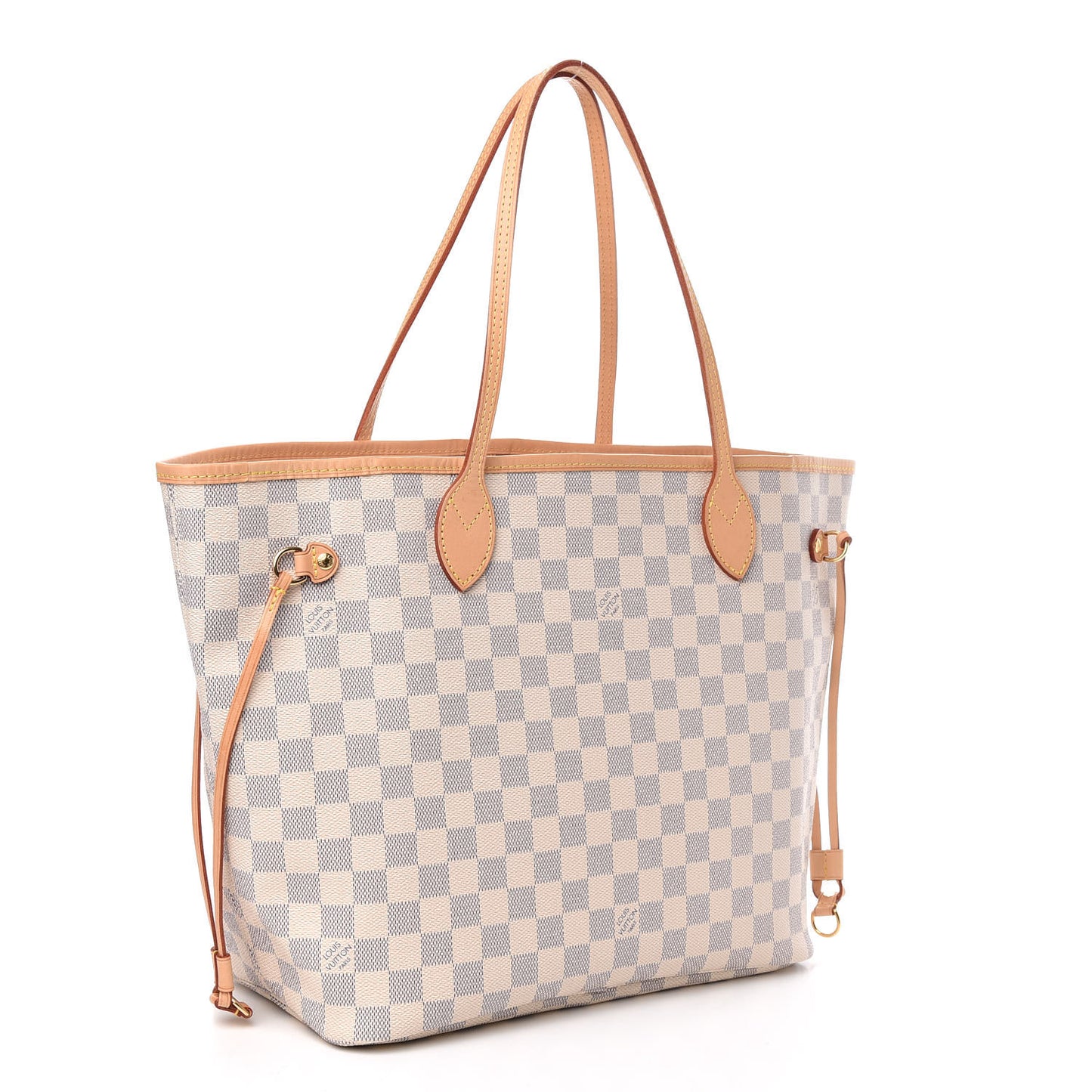 Damier Azur Neo Neverfull MM Rose Ballerine