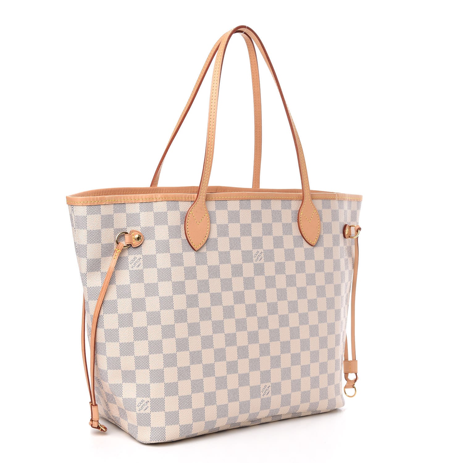 Louis Vuitton Damier Azur Neo Neverfull MM Rose Ballerine 3 of 9
