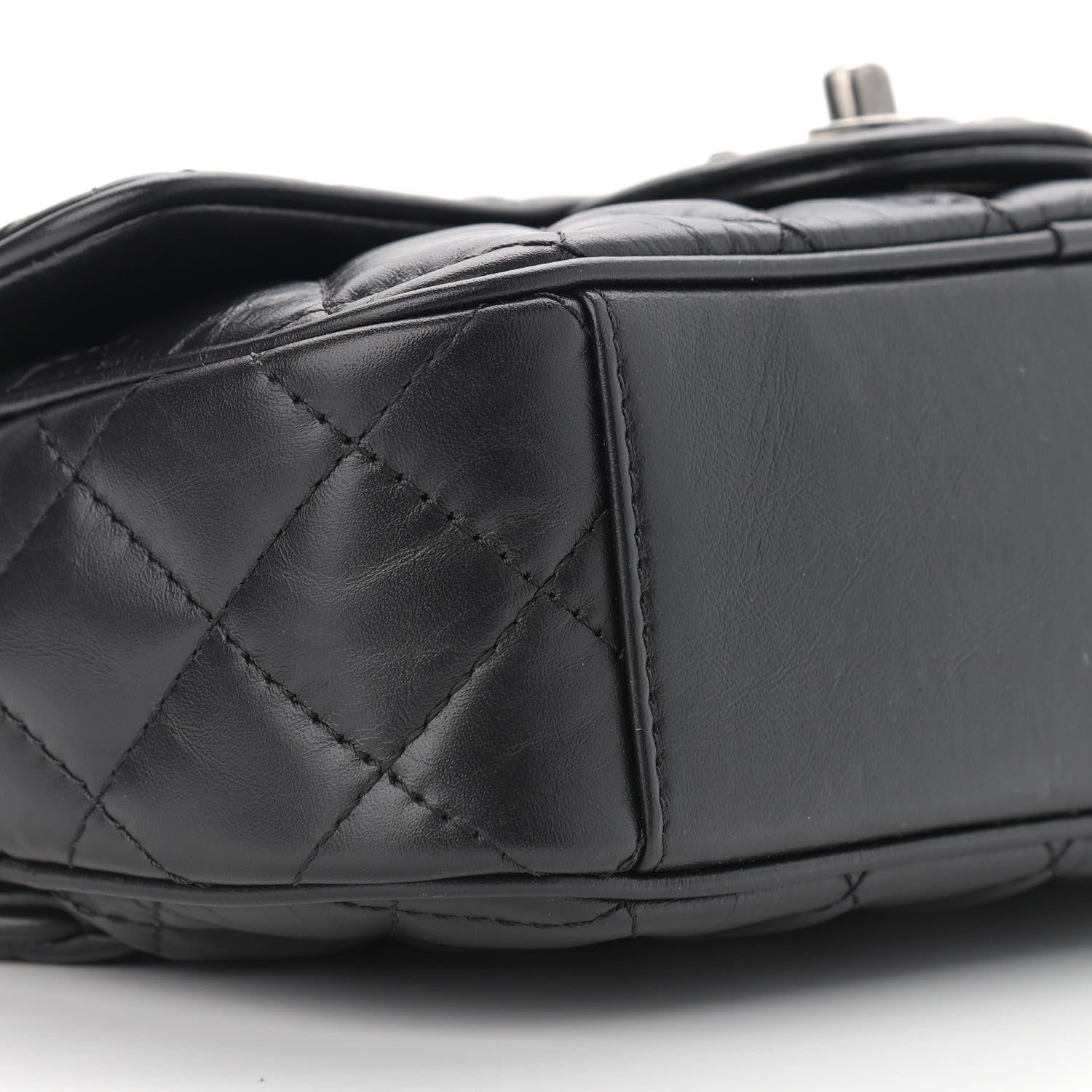 Chanel Aged Calfskin Quilted Small Easy Flap Black 9 of 11