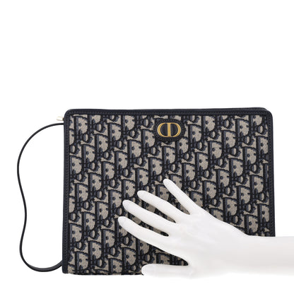 Christian Dior Oblique 30 Montaigne Pouch Blue 2 of 11