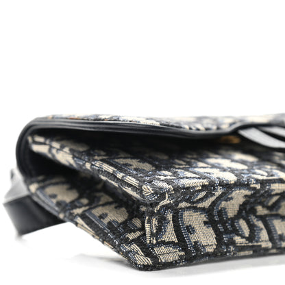 Christian Dior Oblique Saddle Belt Bag Blue 8 of 9