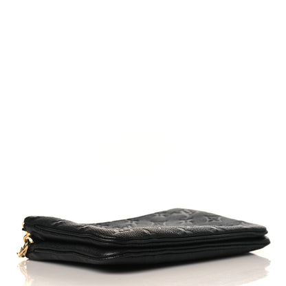 Louis Vuitton Empreinte Double Zip Pochette Black 4 of 10