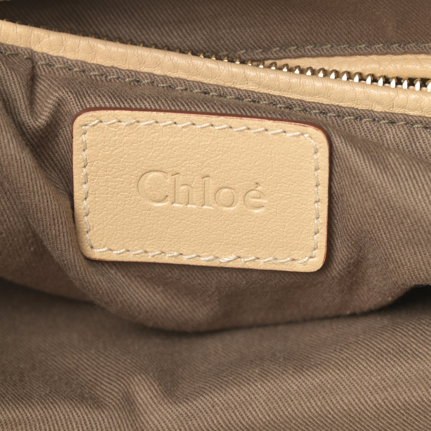 Calfskin Large Marcie Satchel Light Tan