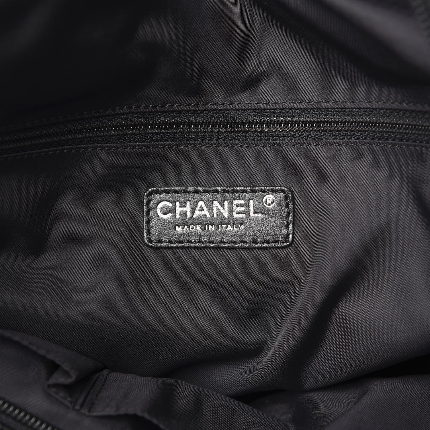 Chanel Coated Canvas Quilted Large Paris Biarritz Tote Black 5 of 10