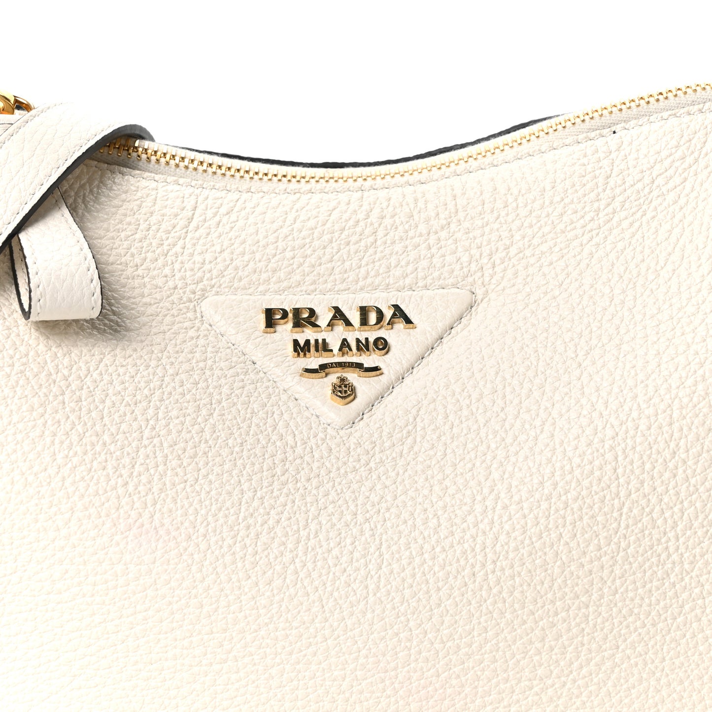 Vitello Daino Small Shoulder Bag White
