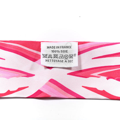 Hermes Silk Brides de Gala Shadow Twilly Rose Blanc Fuchsia 2 of 5