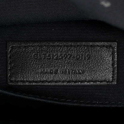 Saint Laurent Denim Matelasse Quilted Summer Embroidered Classic Monogram Camera Bag Blue 7 of 11