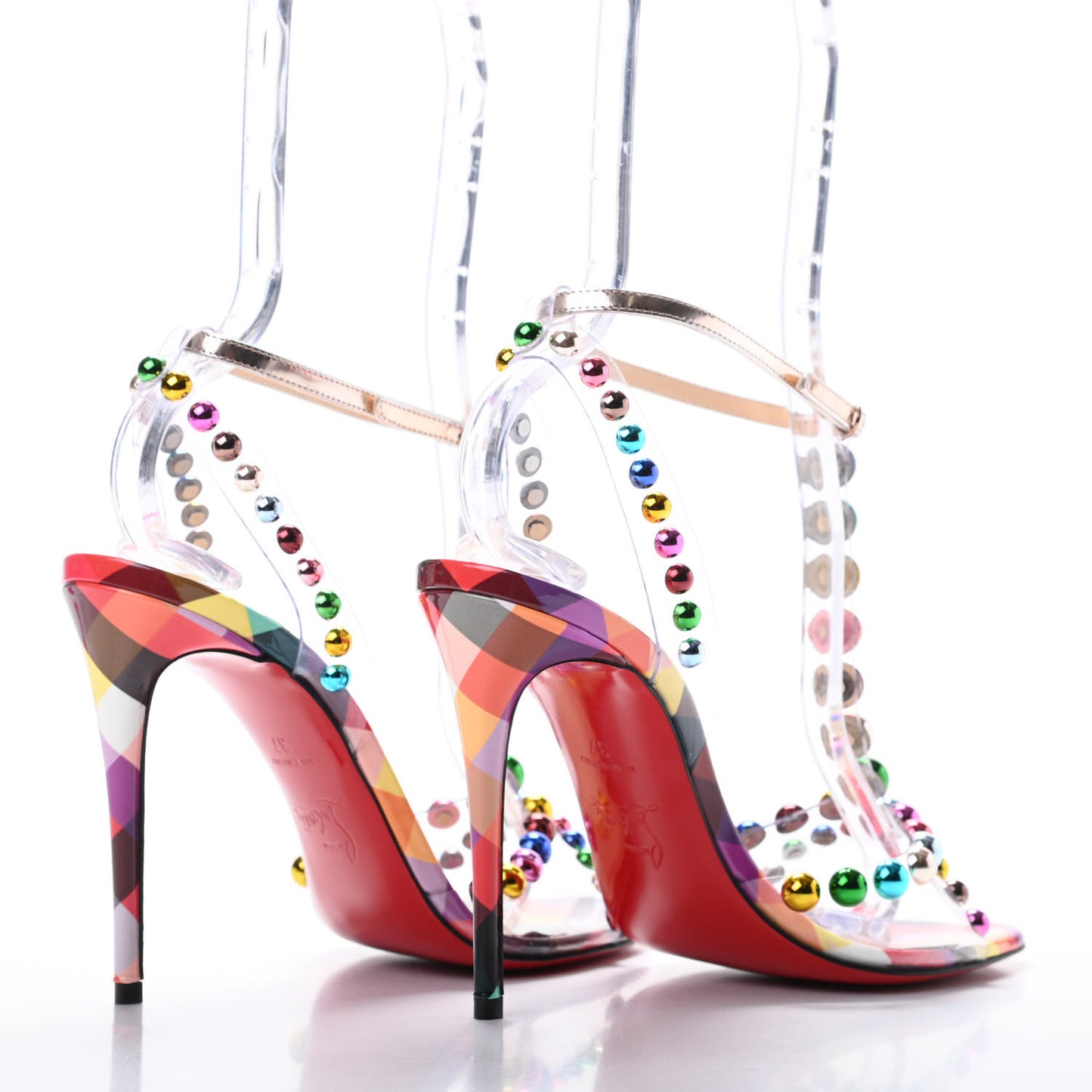 Patent PVC Faridaravie 100 Sandals 37 Multicolor