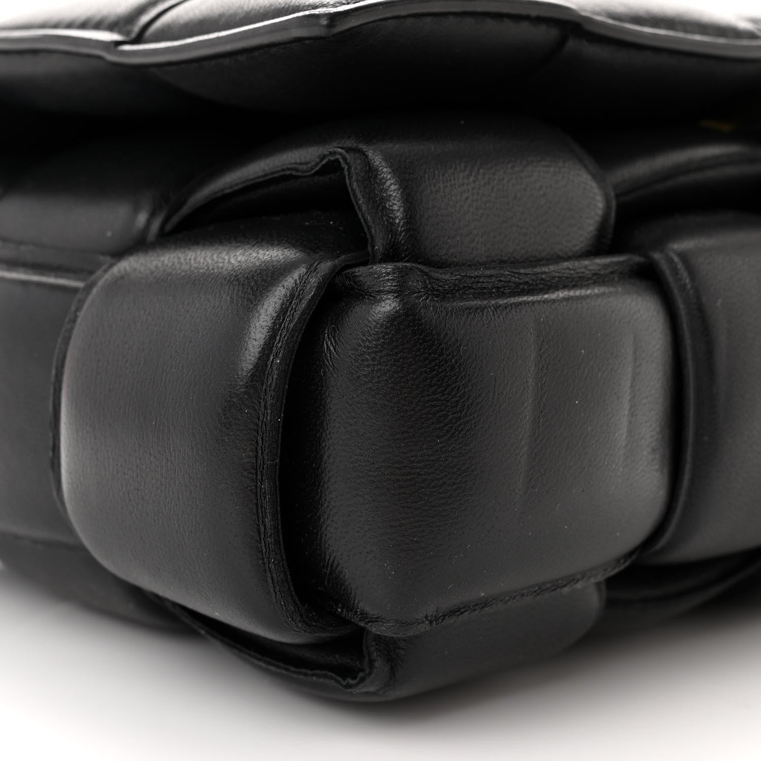 Bottega Veneta Nappa Maxi Intreccio Padded Cassette Crossbody Bag Black 9 of 11