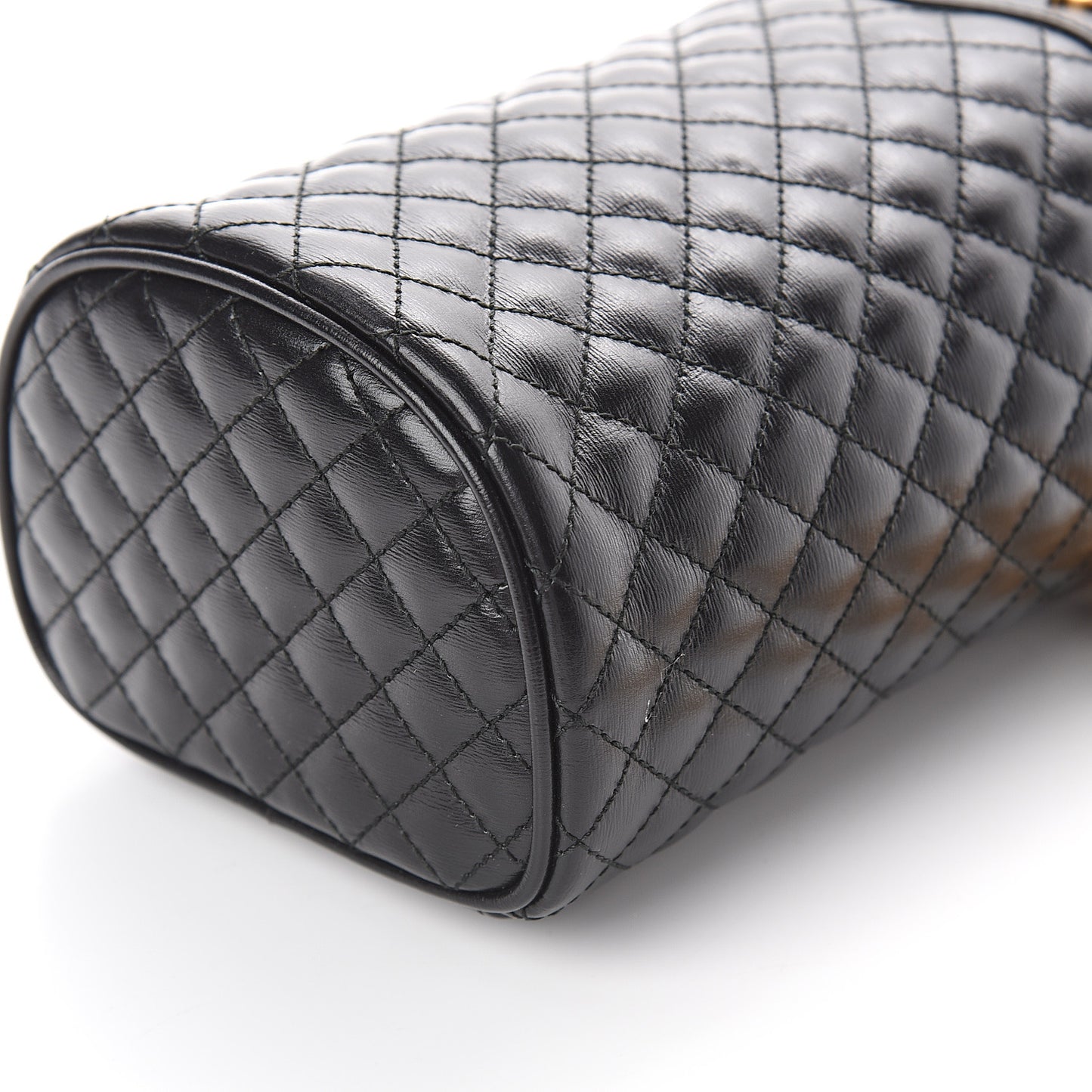 Calfskin Trapuntata Zumi Belt Bag Black