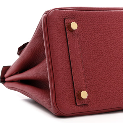 Hermes Togo Birkin 25 Rouge Grenat 9 of 12