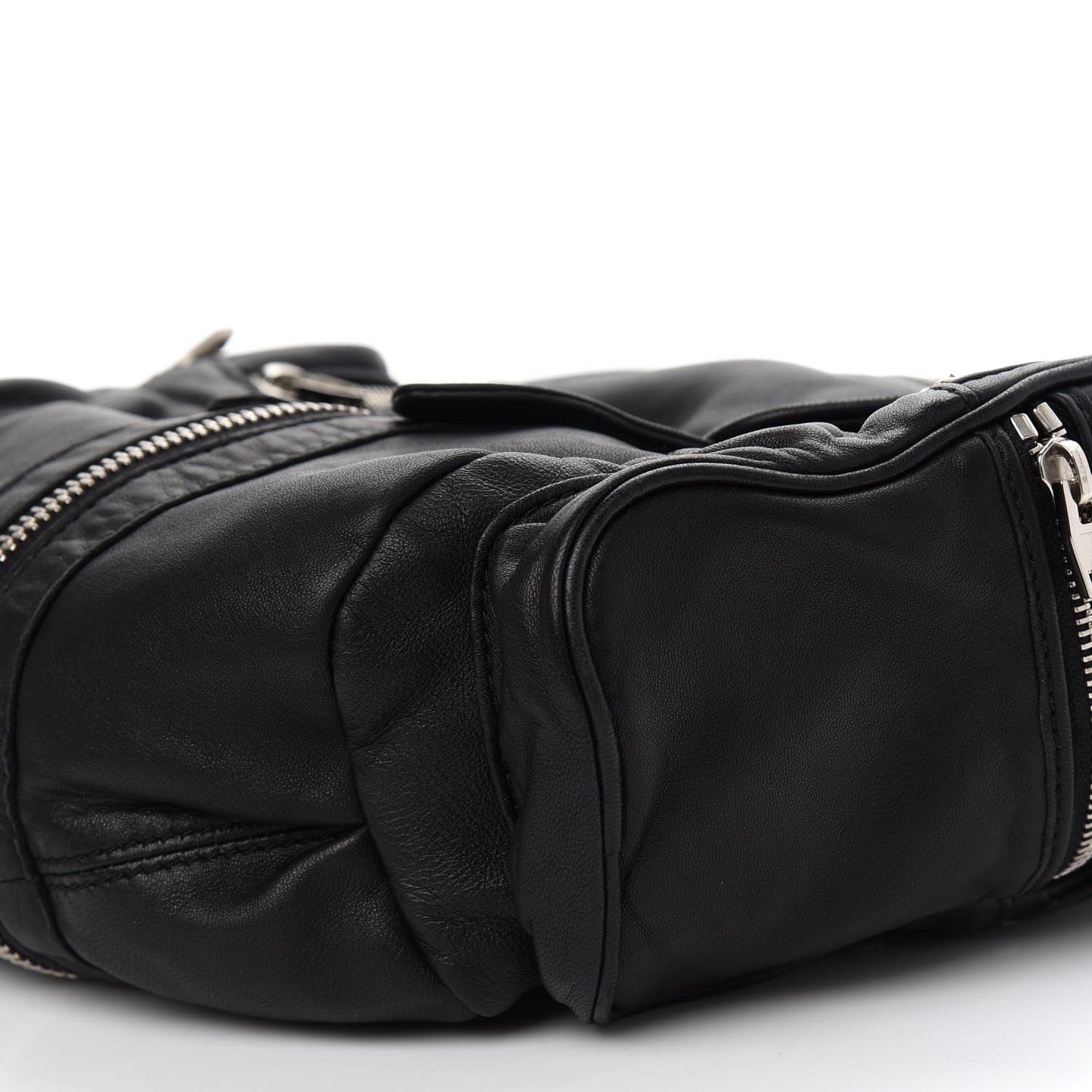 Lambskin Marti Backpack Bag Washed Black Rhodium Hardware