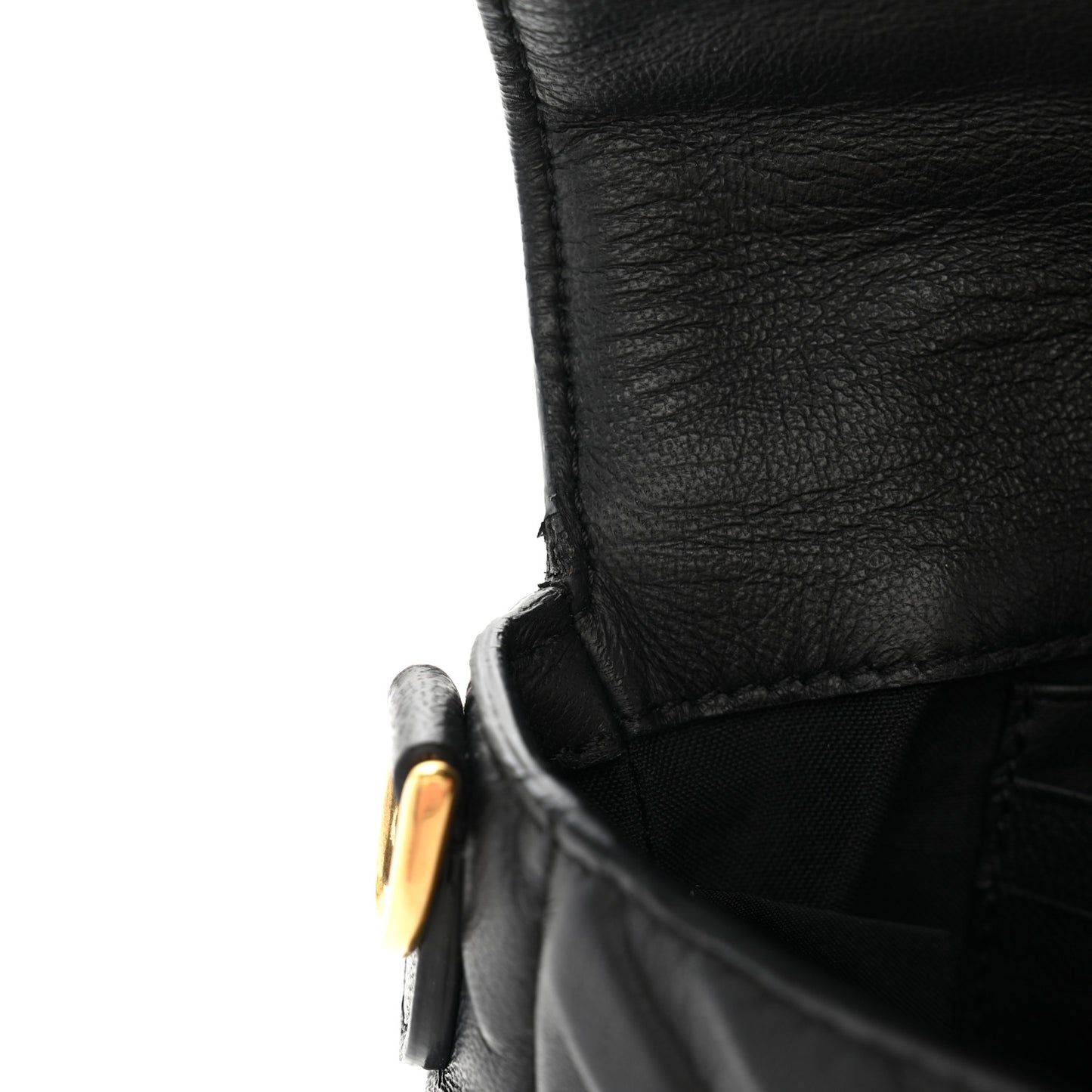 Nappa FF 1974 Embossed Mini Baguette Black