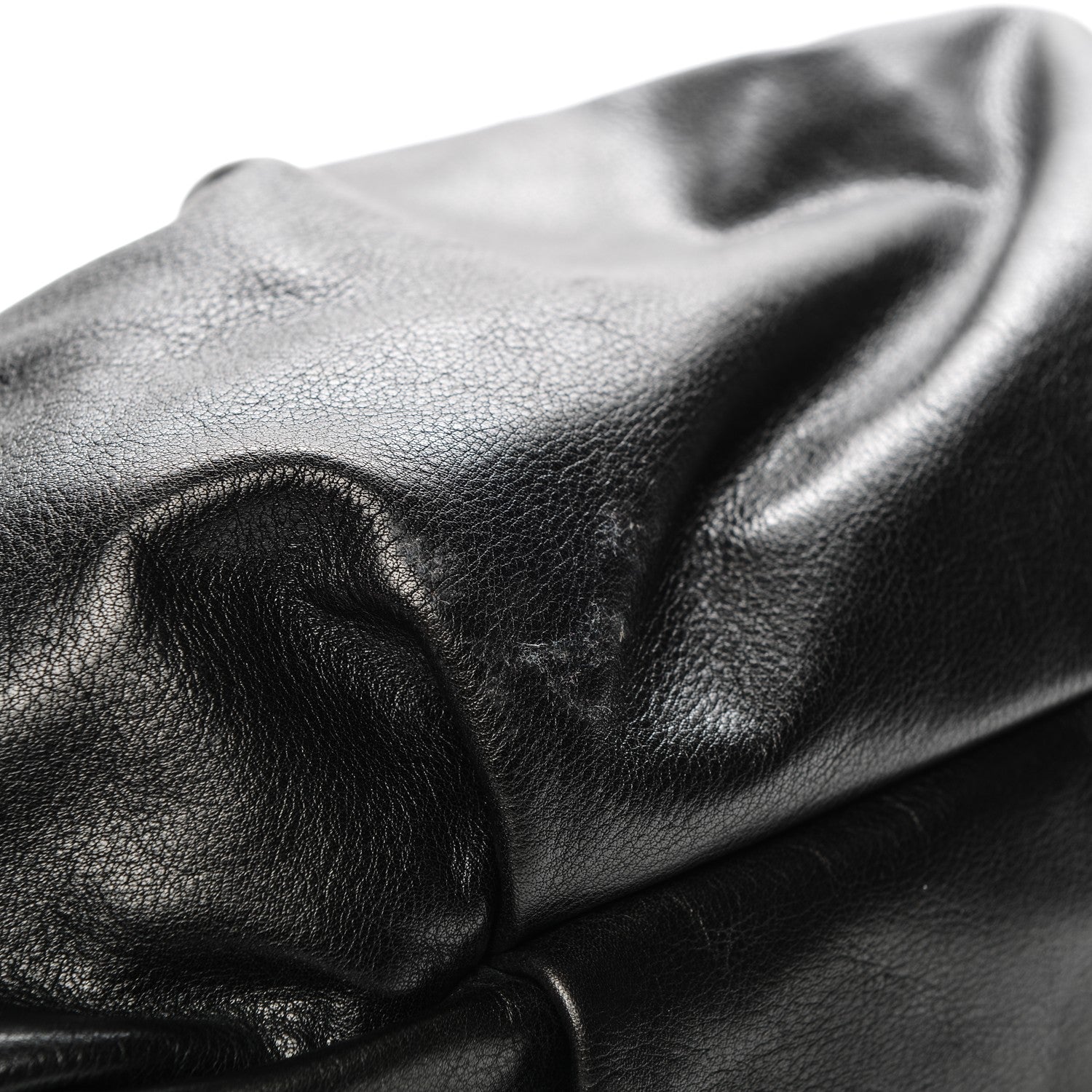 Prada Deerskin Shoulder Bag Black 8 of 8