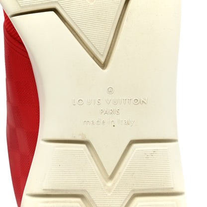 Louis Vuitton Rubber Mesh Suede Damier Fastlane Low Sneakers 12 Rouge 6 of 9