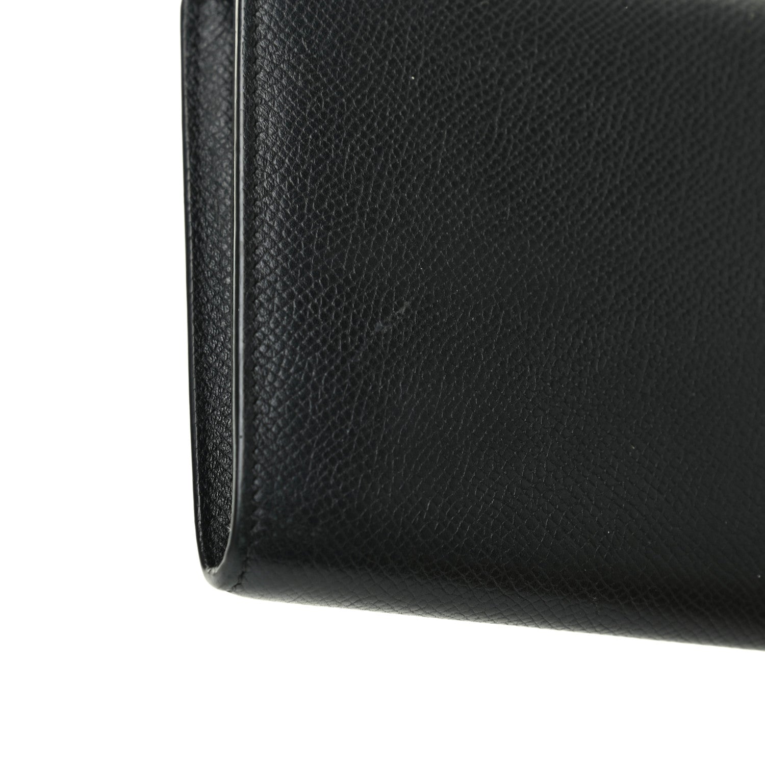 Celine Grained Calfskin Large Trotteur Multifunction Flap Wallet Black 9 of 11