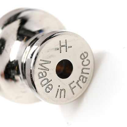 Hermes Palladium Lacquered Mini Pop H Earrings Rose Extreme 5 of 7