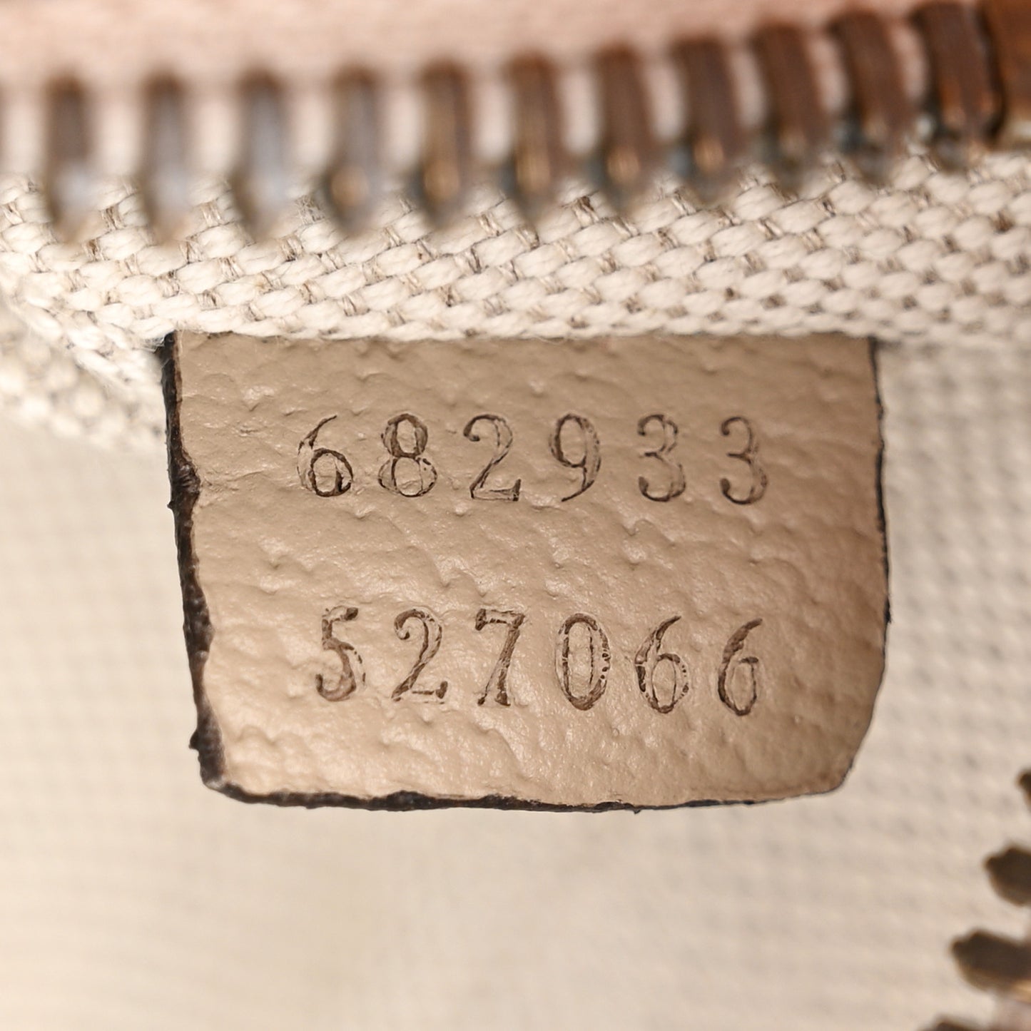 GG Supreme Monogram Textured Calfskin Web Retro Interlocking G Belt Bag Beige Mystic White Oatmeal
