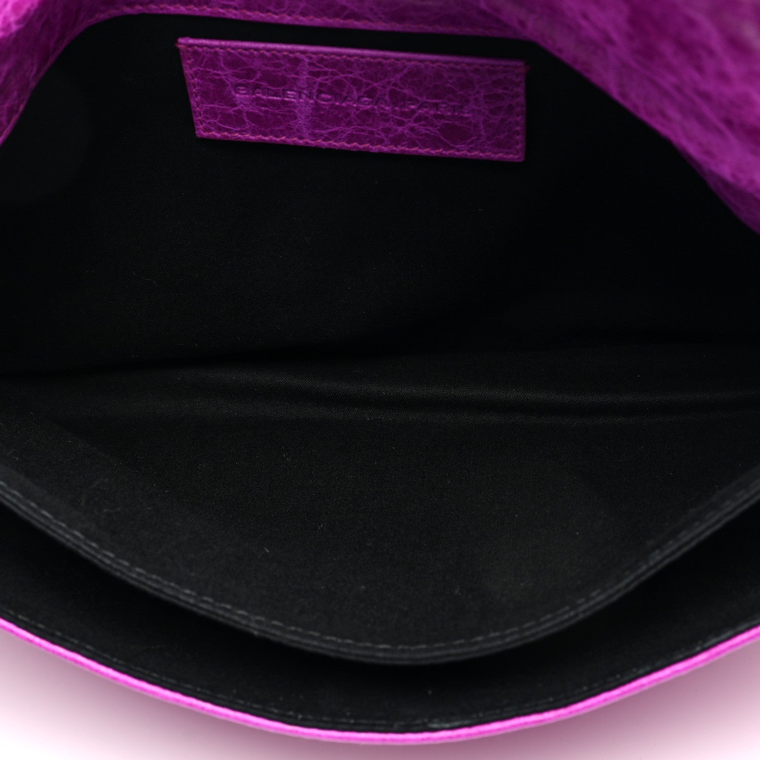 Balenciaga Agneau Giant 21 Silver Hardware Envelope Clutch Cyclamen 6 of 7