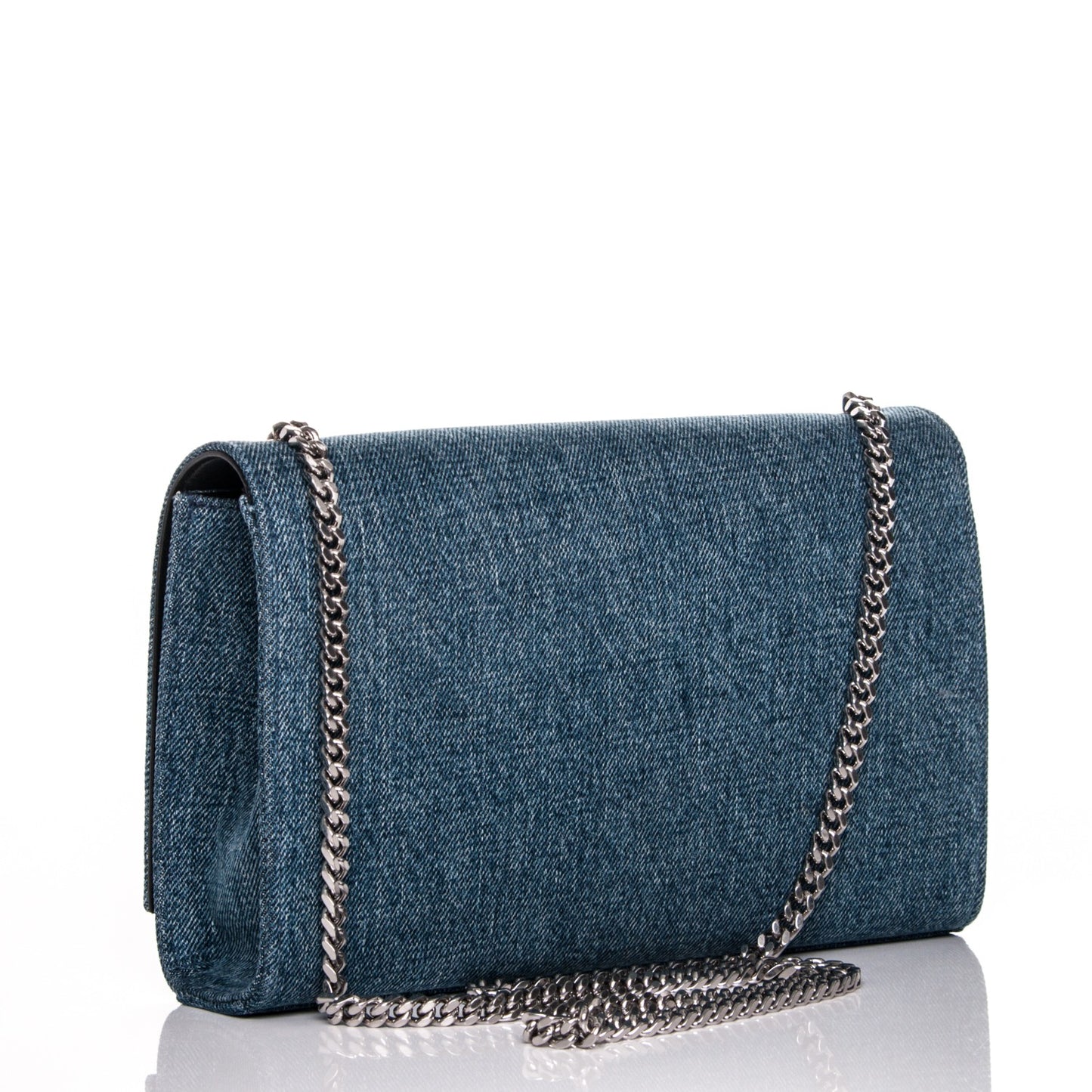 Denim Medium Classic Monogram Satchel Dirty Light Blue