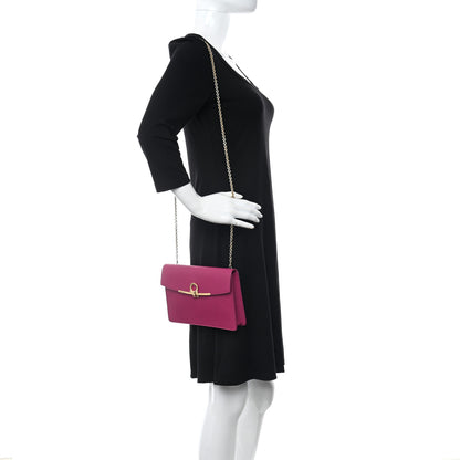 Salvatore Ferragamo Hammered Calfskin Gancini Mini Bag Pink 2 of 11