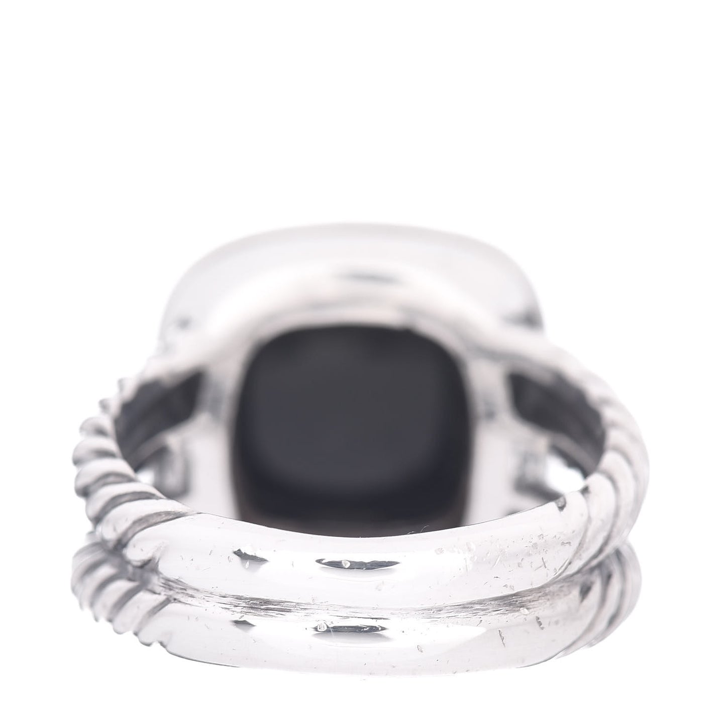 Sterling Silver Diamond Black Onyx 11mm Albion Ring 56 7.5