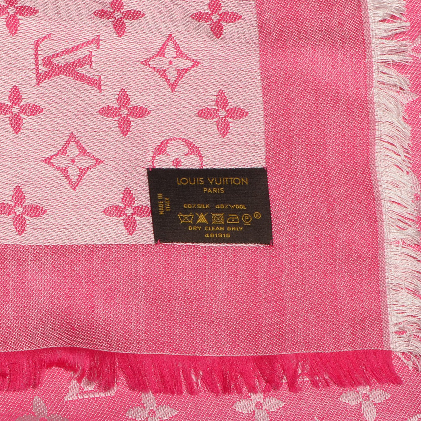 Monogram Denim Shawl Pivoine