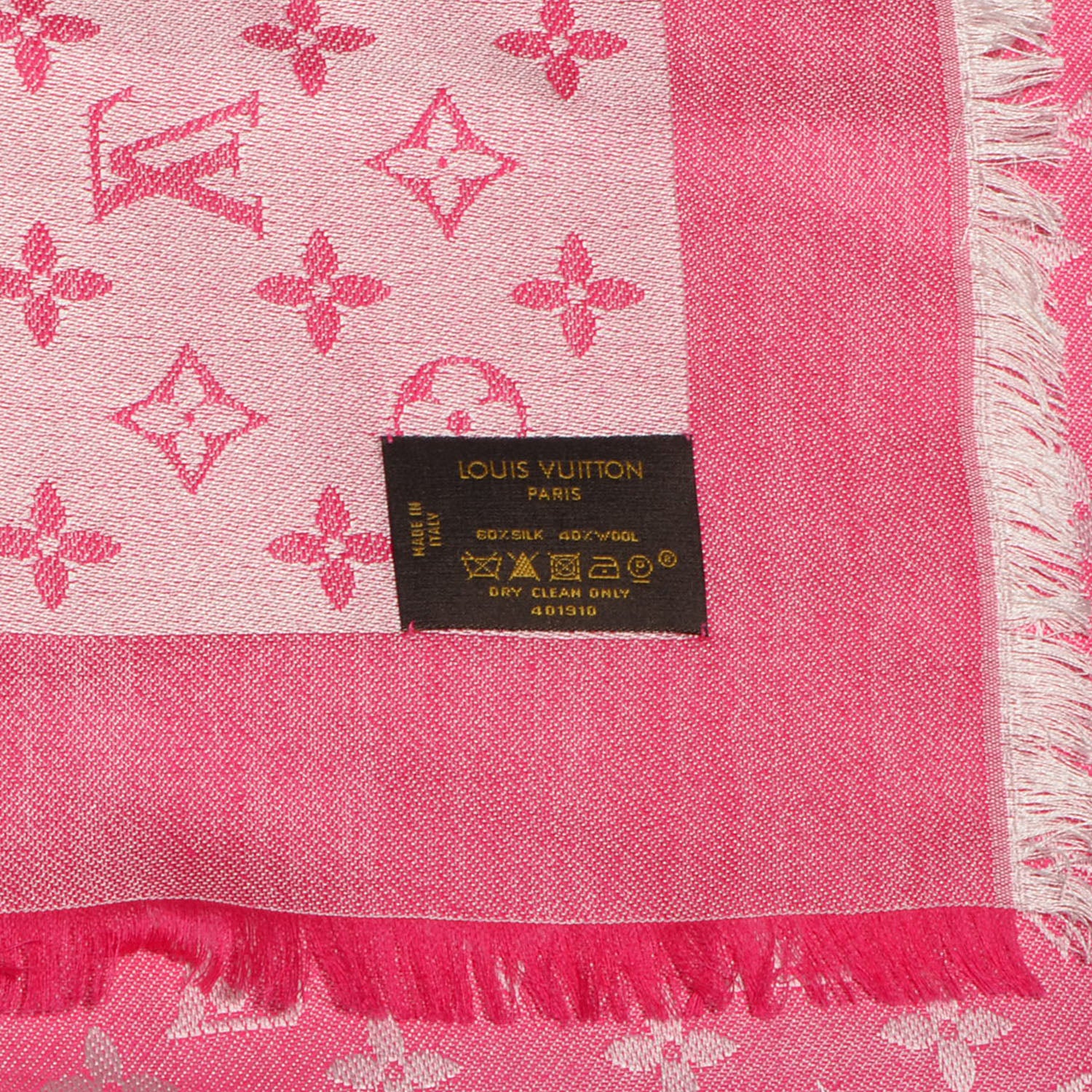 Louis Vuitton Monogram Denim Shawl Pivoine 5 of 5