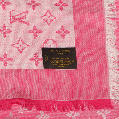 Louis Vuitton Monogram Denim Shawl Pivoine 5 of 5