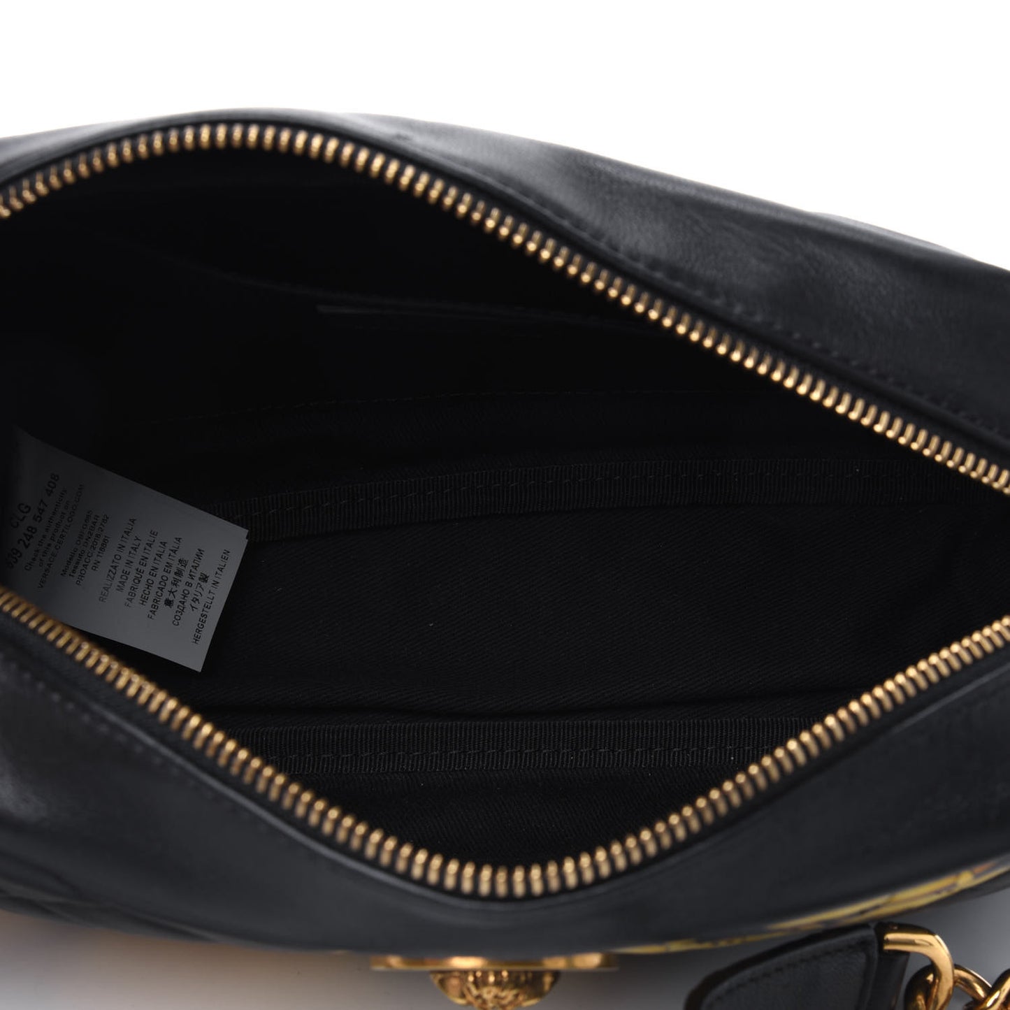 Nappa Barocco Printed Icon Camera Bag Black