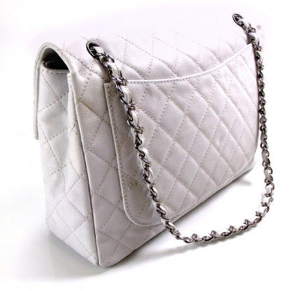 Chanel Caviar Jumbo Flap White 3 of 11