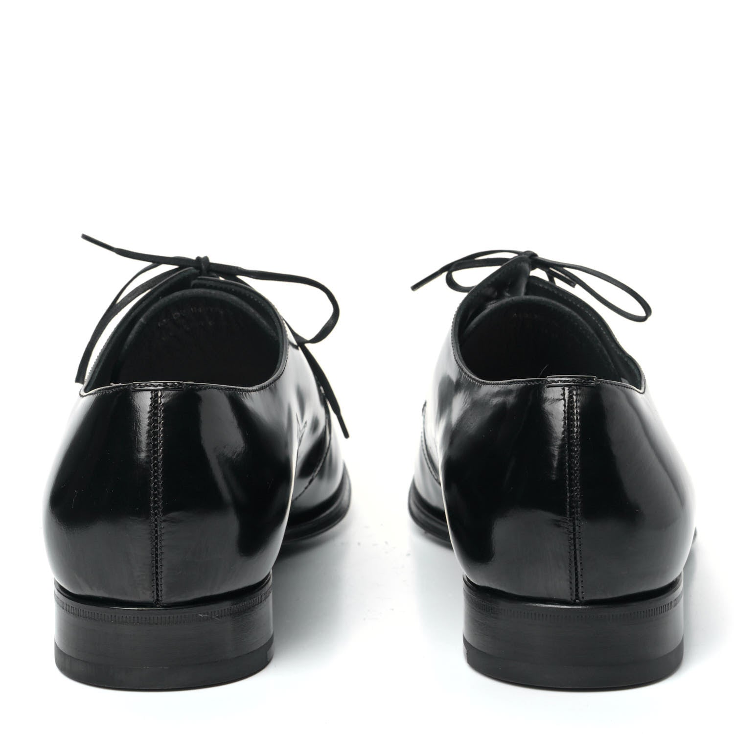 Christian Dior Polished Calfskin Mens Derby Shoe 44 Black 5 of 10
