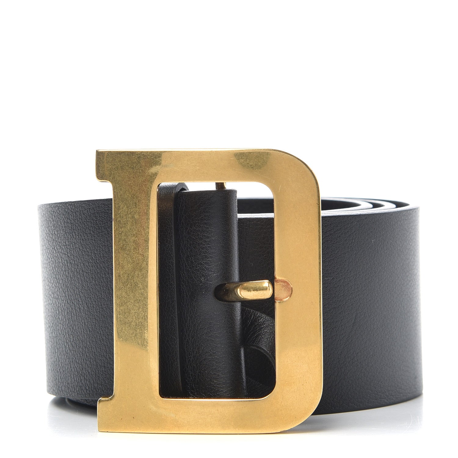 Christian Dior Calfskin Diorquake Belt 90 Black 1 of 7