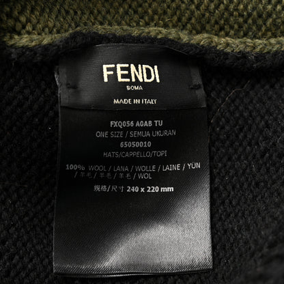Fendi Wool Logo Beanie Black Multicolor 5 of 5