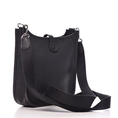 Hermes Taurillon Clemence Evelyne TPM Black 3 of 11