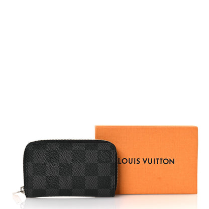 Louis Vuitton Damier Graphite Zippy Coin Purse Vertical 10 of 10