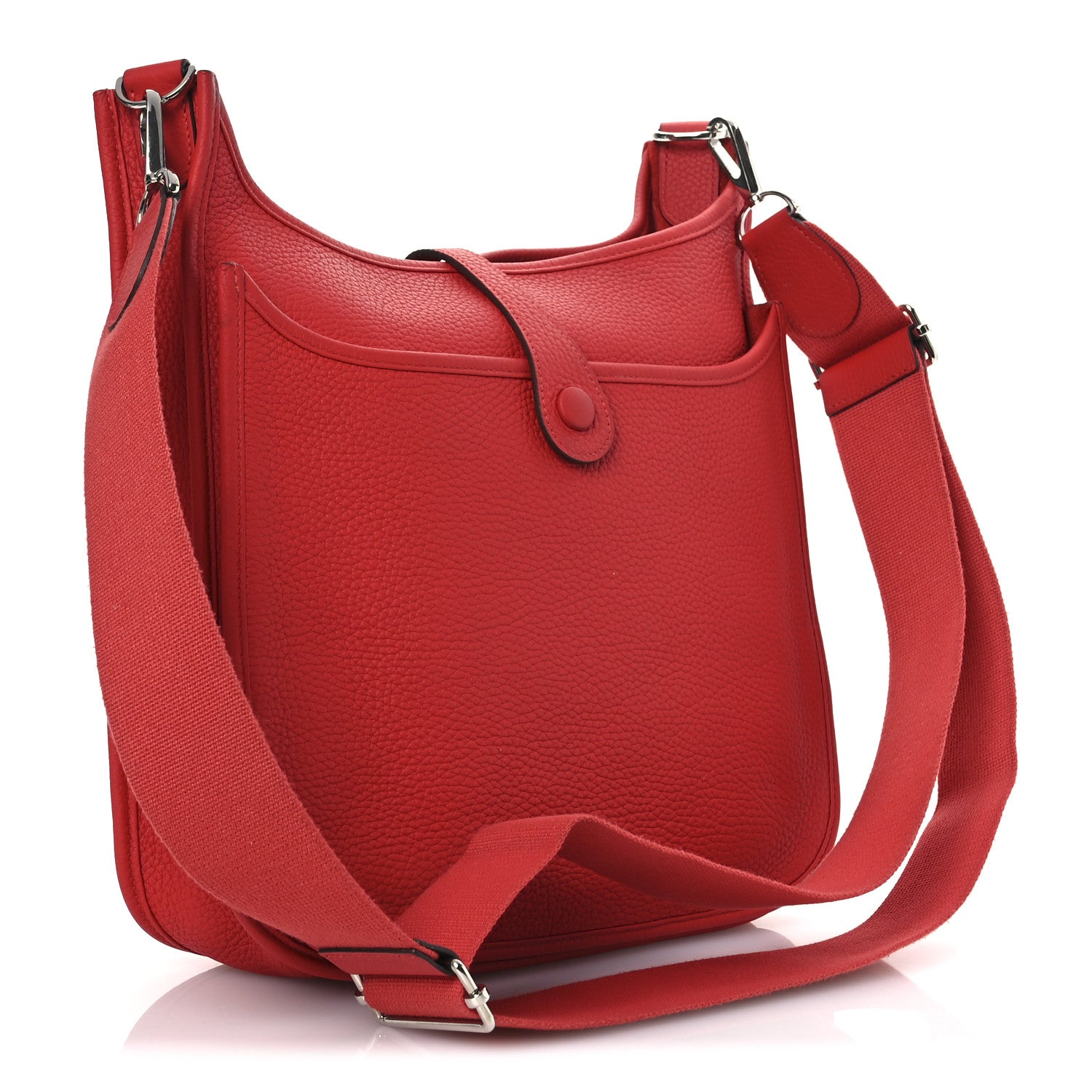 Hermes Taurillon Clemence Evelyne III PM Rouge Tomate 3 of 13