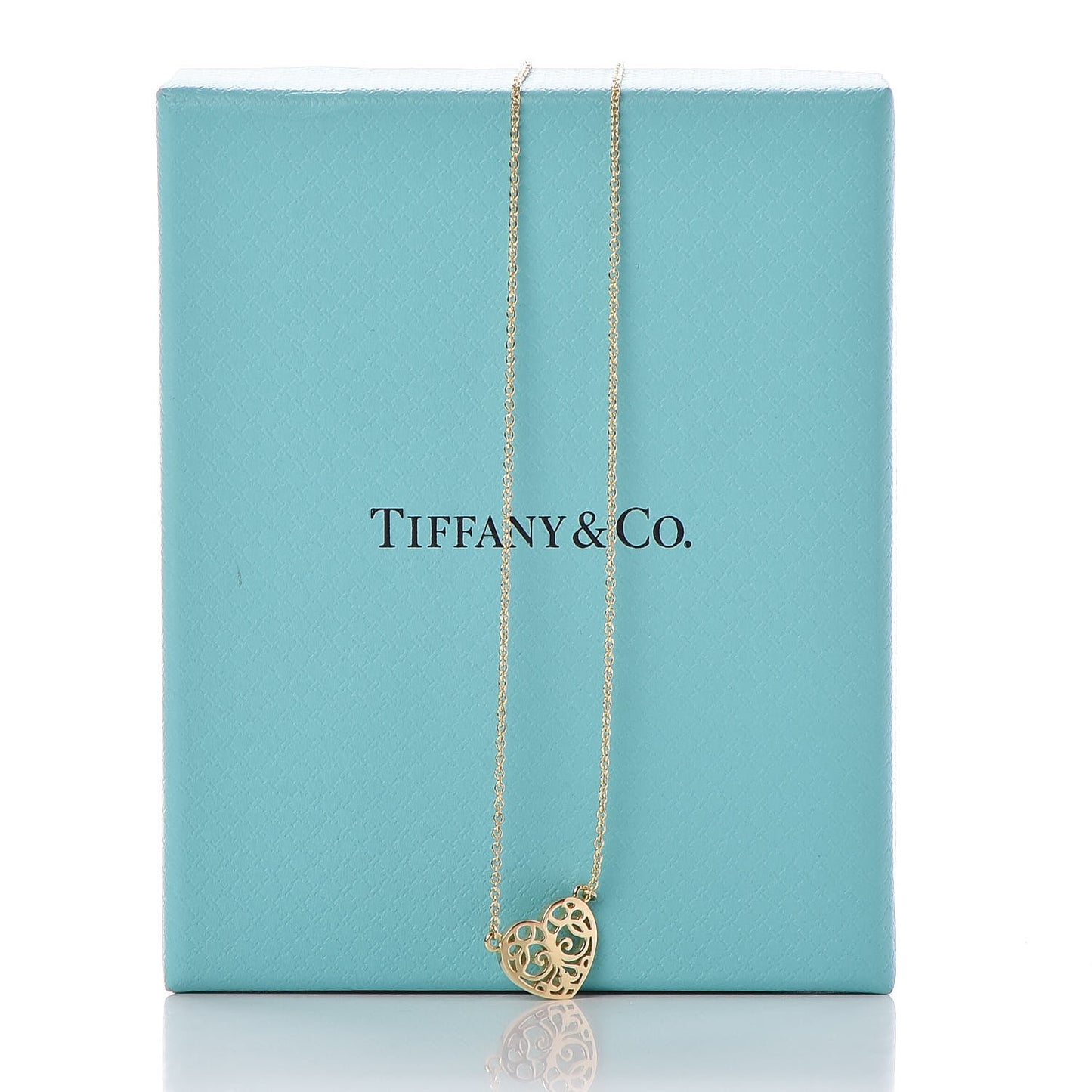 18K Yellow Gold Enchant Heart Pendant Necklace