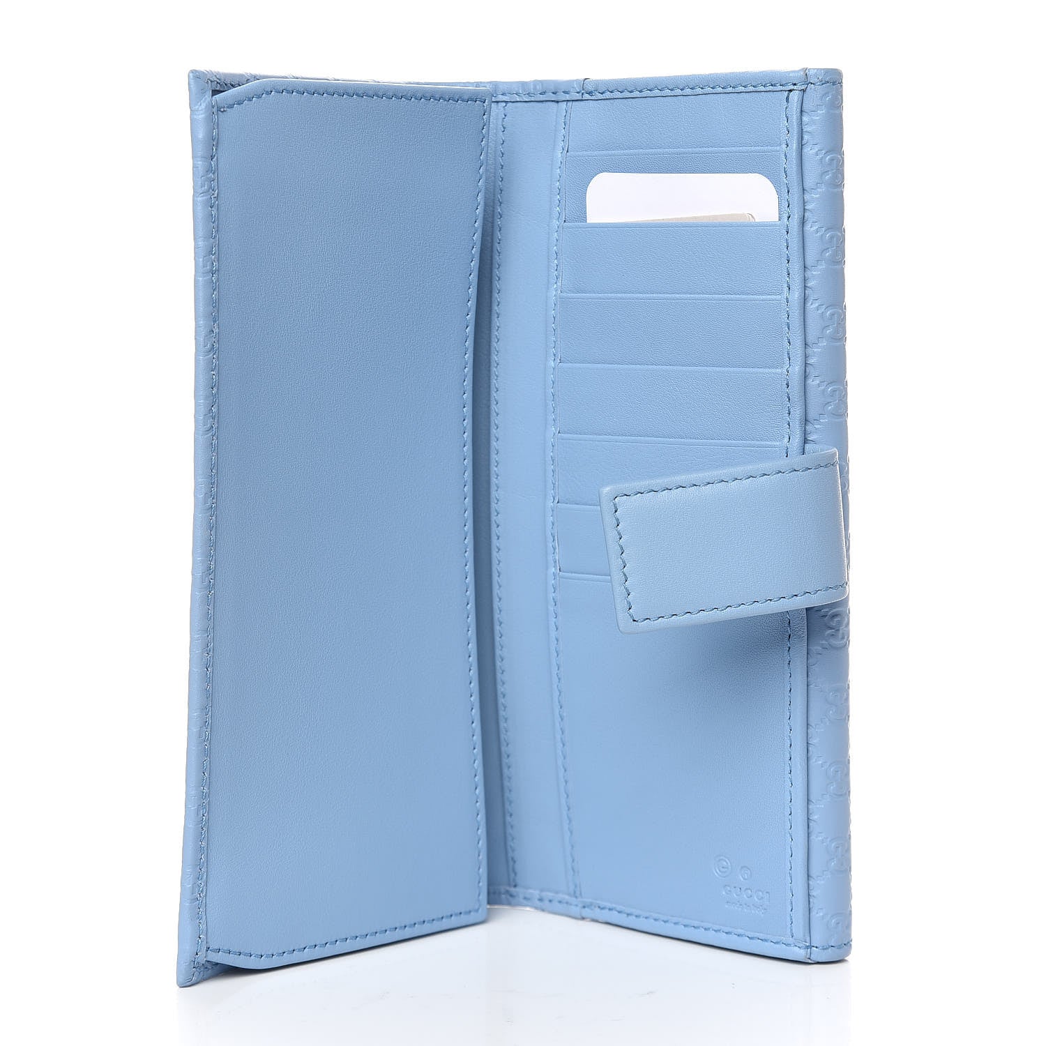 Gucci Microguccissima Continental Flap Wallet Mineral Blue 5 of 8