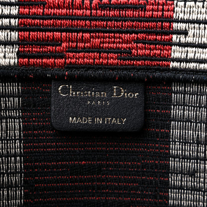 Christian Dior Canvas Embroidered Exclusive Union Jack Book Tote Blue Multicolor 6 of 10