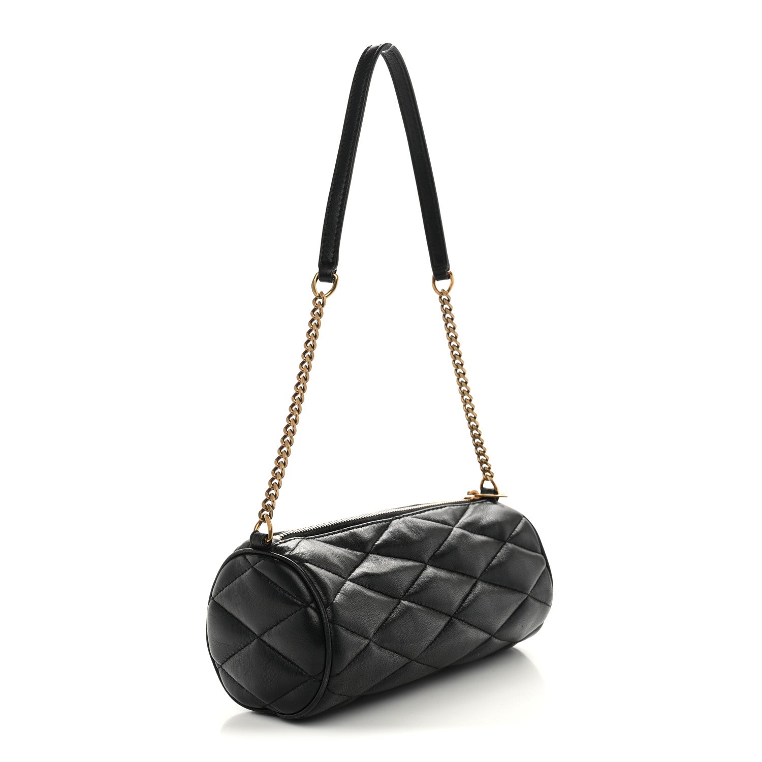 Saint Laurent Lambskin Monogram Mini Sade Tube Bag Black 3 of 10