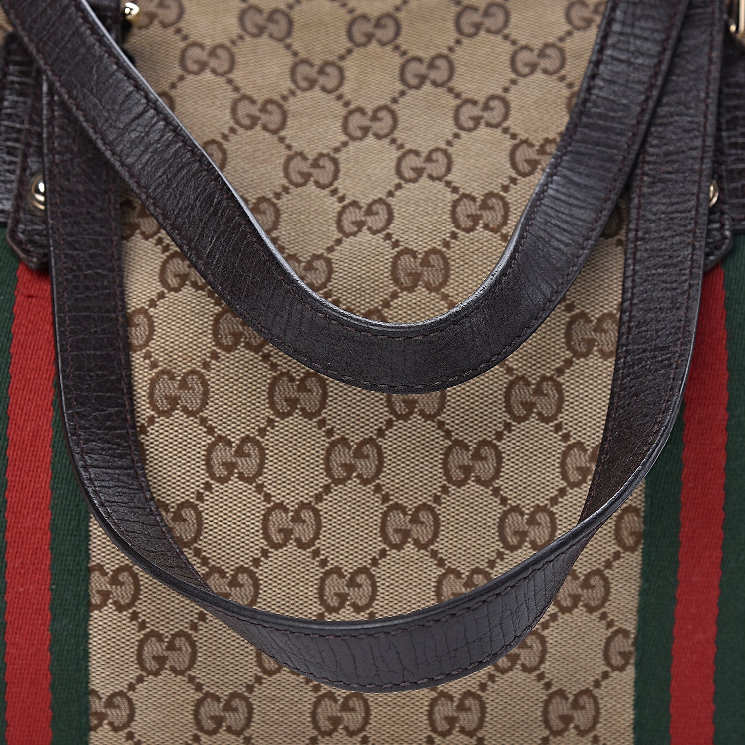 Gucci Monogram Large Jolicoeur Tote Brown 10 of 18