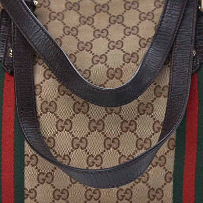 Gucci Monogram Large Jolicoeur Tote Brown 10 of 18