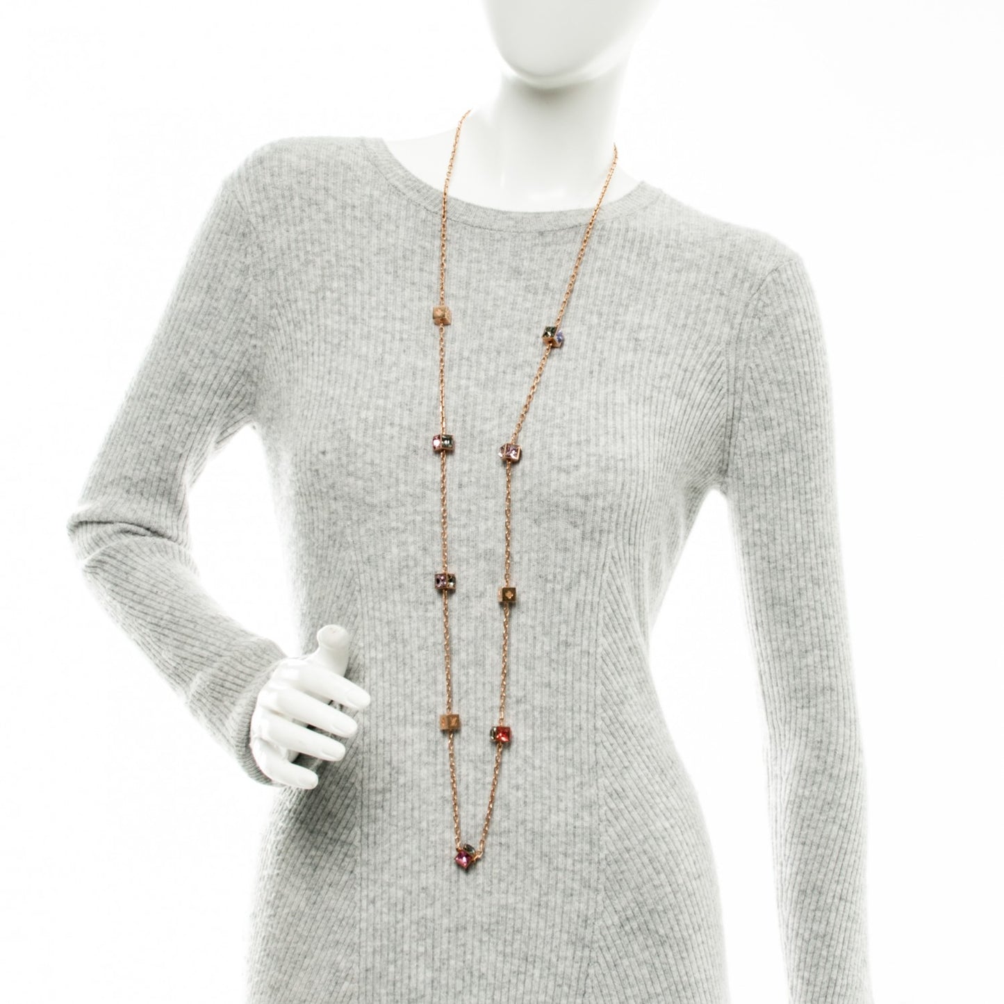Swarovski Gamble Long Necklace Blush