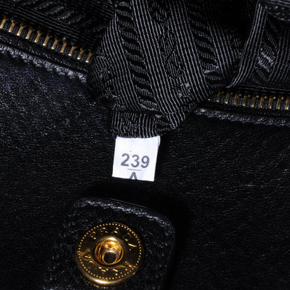 Prada Vitello Daino Shopping Tote Nero Black 8 of 10