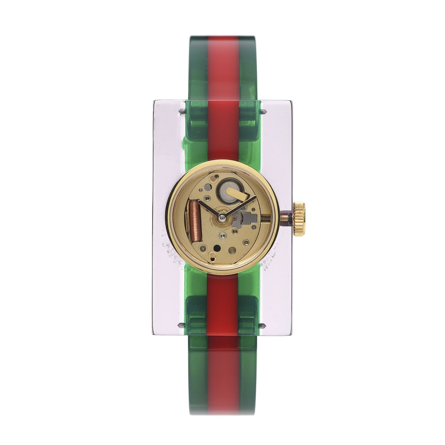 Gucci Stainless Steel Plexiglass 24mm Quartz Watch 1 of 6